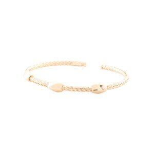 MIA FIORE Italy 18kt Gold Plated Sterling Silver Station Cuff Bracelet
